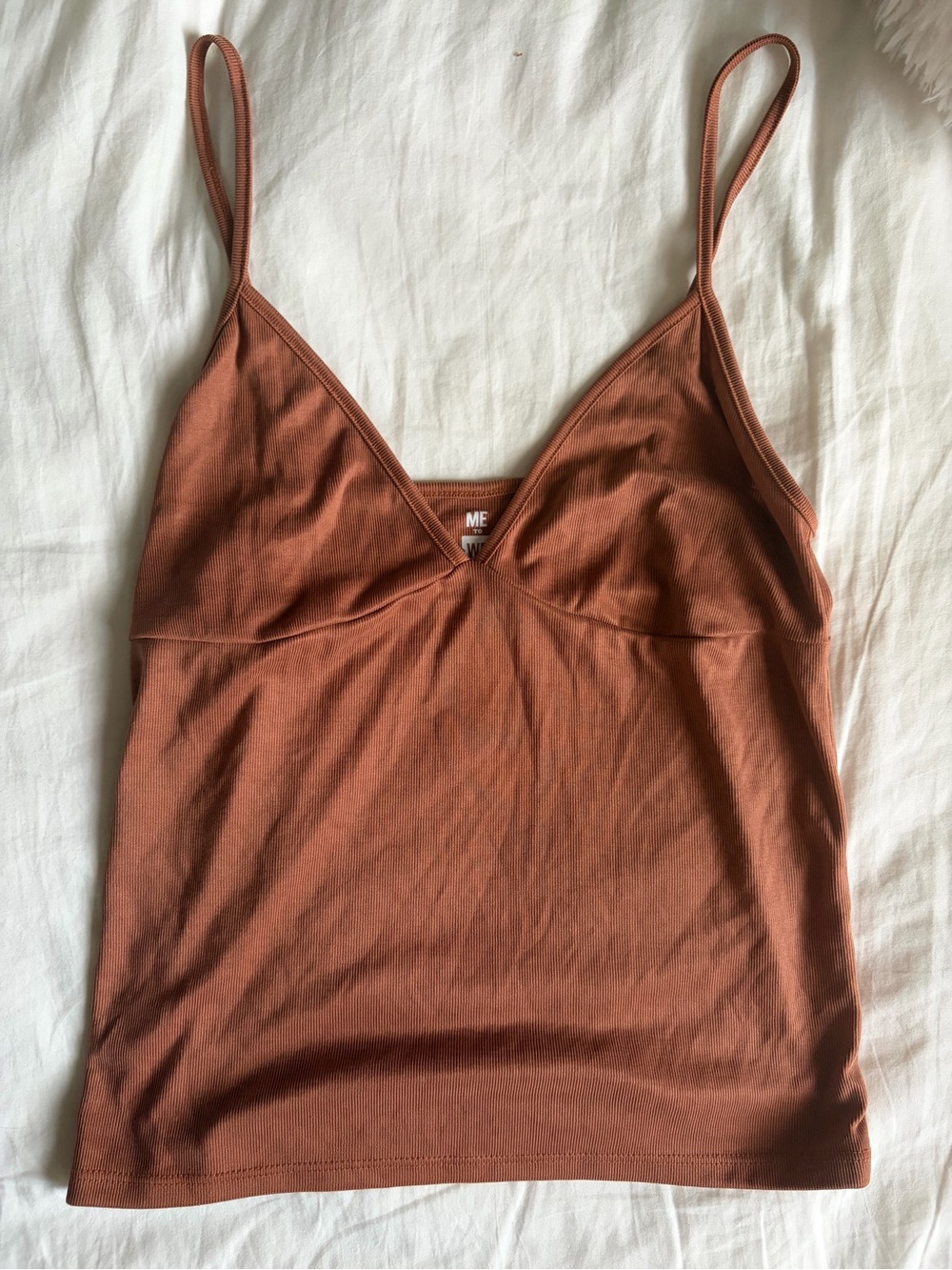 Me to We Rust Brown Cami Tank Top